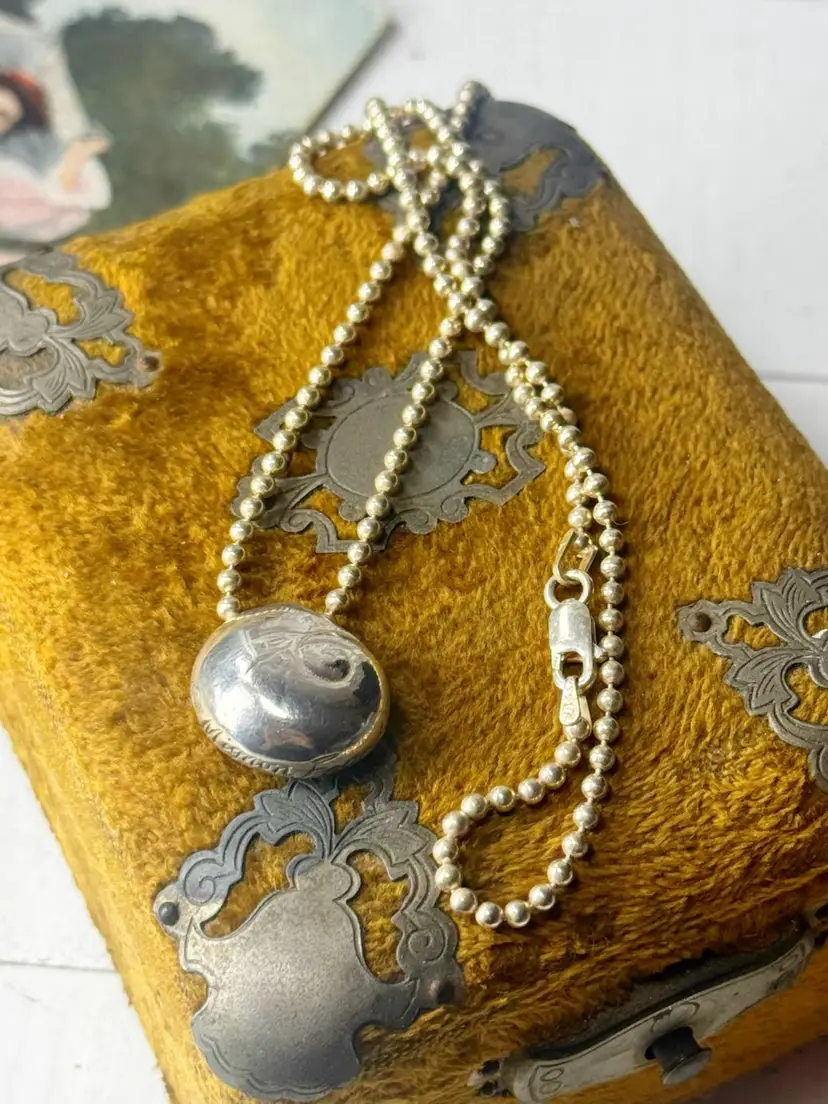 Sterling Silver Mignon Faget Snail Necklace 18”