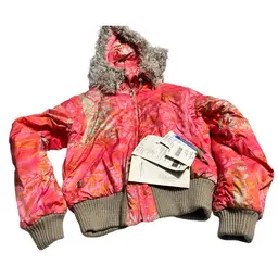 Obermeyer ski coat with faux fur hood