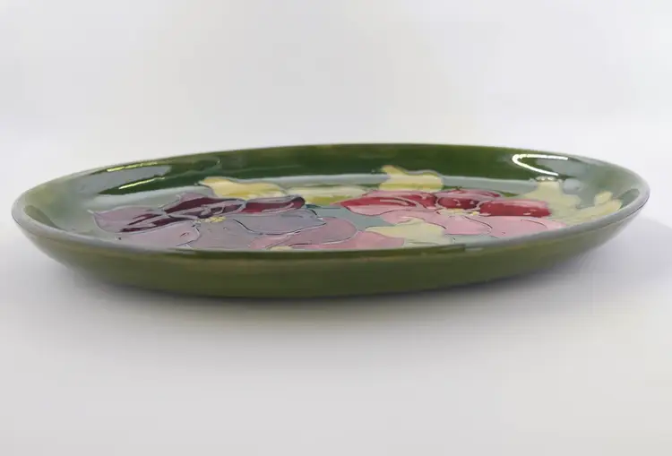 Moorcroft Hand-Painted Floral Dish