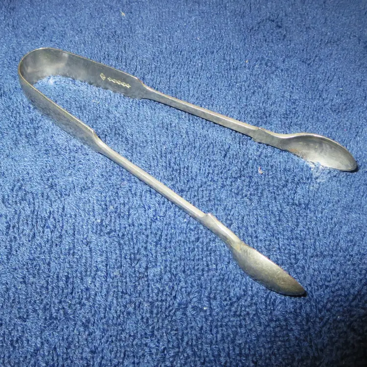 Vintage JG Graves Of Sheffield Silverplate Sugar Tongs Dining Serving Accessories
