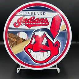 Cleveland Indians Tin With Jigsaw Puzzle