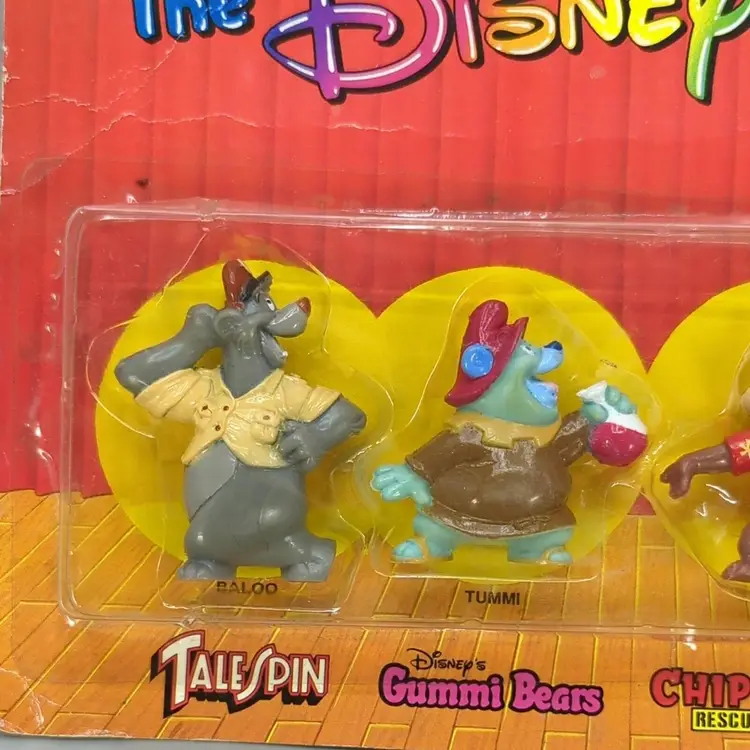 The Disney Afternoon Talespin Gummi Bears Chip 'N Dale Ducktales Figures 1991