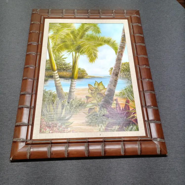 Lisa Sparling Tropical Lagoon I & II Signed Art Prints Set Limited Ed 758 & 743