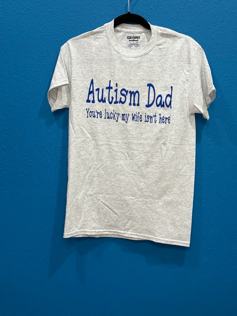 Autism Dad T Shirt Size Small