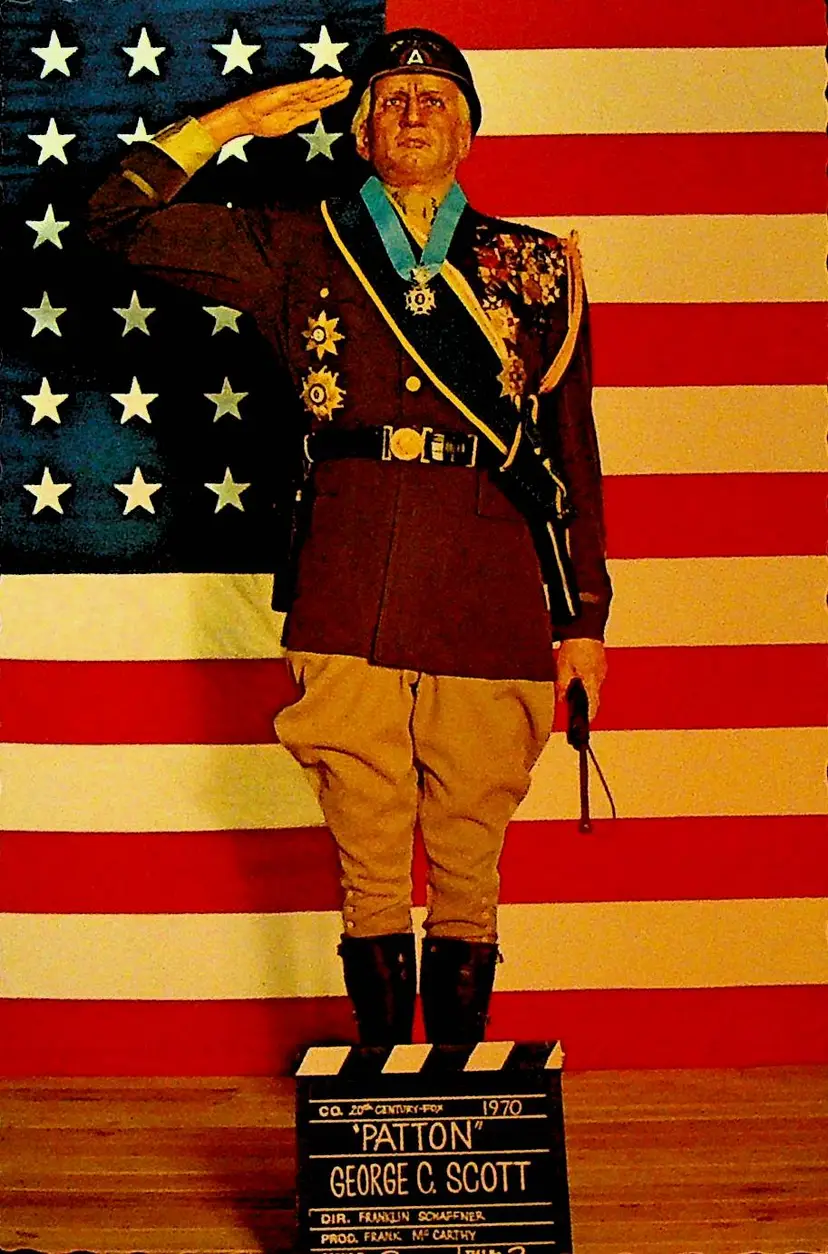 George C Scott as Patton Postcard