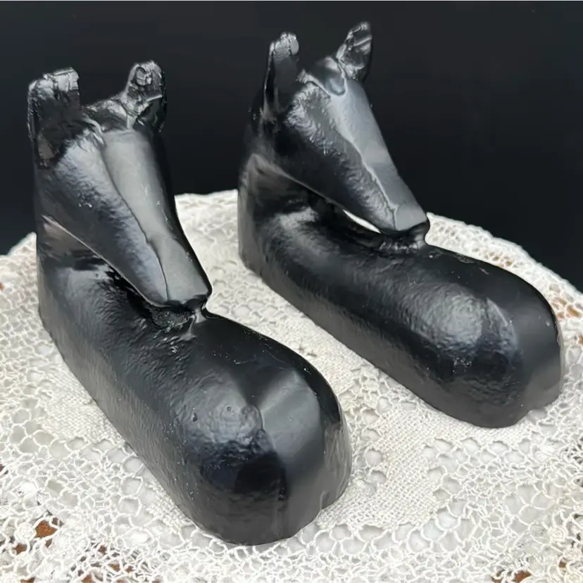 #01 A Set Of 2 Bergamot Art Decorative Handmade, Aluminum, Modern Horse Sculpture