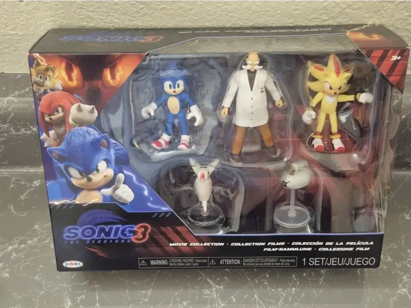 Sonic The Hedgehog 5 Piece Action Figures 2.5"