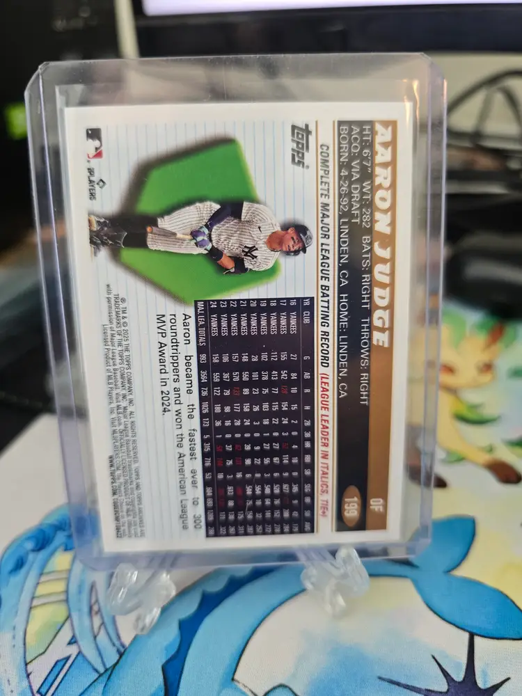 2025 Aaron Judge Topps Archives /99 New York Yankees