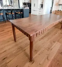 Scalloped Dining Table