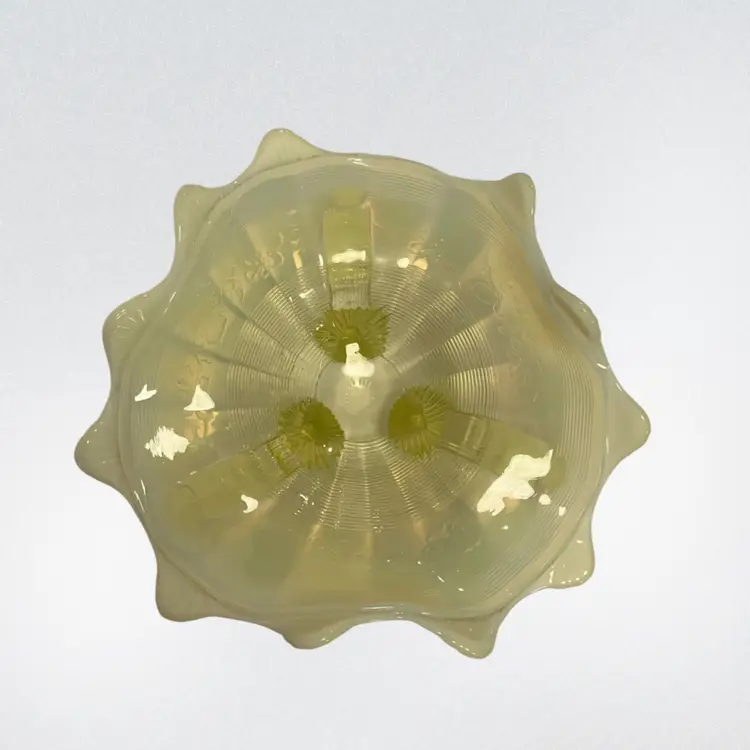 Antique Northwood Glass Klondyke Footed Bowl