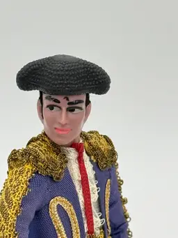 Vintage 1960’s Souvenir Marin Chiclana Spanish Doll Matador Bull Fighter Spain