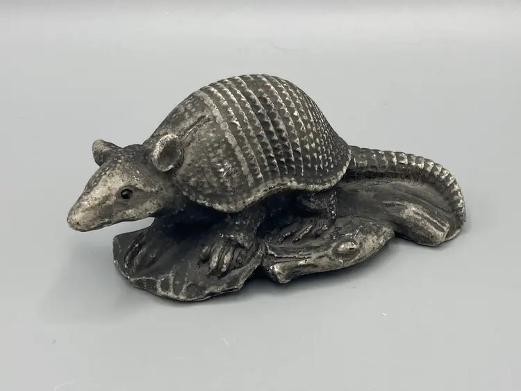 Miniature Curious Posing Armadillo Figurine