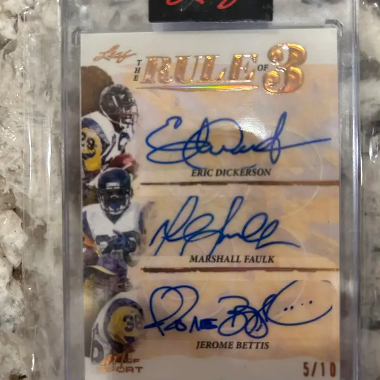 2021 Leaf Art of Sport Auto Autograph DICKERSON FAULK BETTIS 5/10