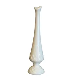 Vintage Fenton Milk Glass Bud Vase Hobnail Design White