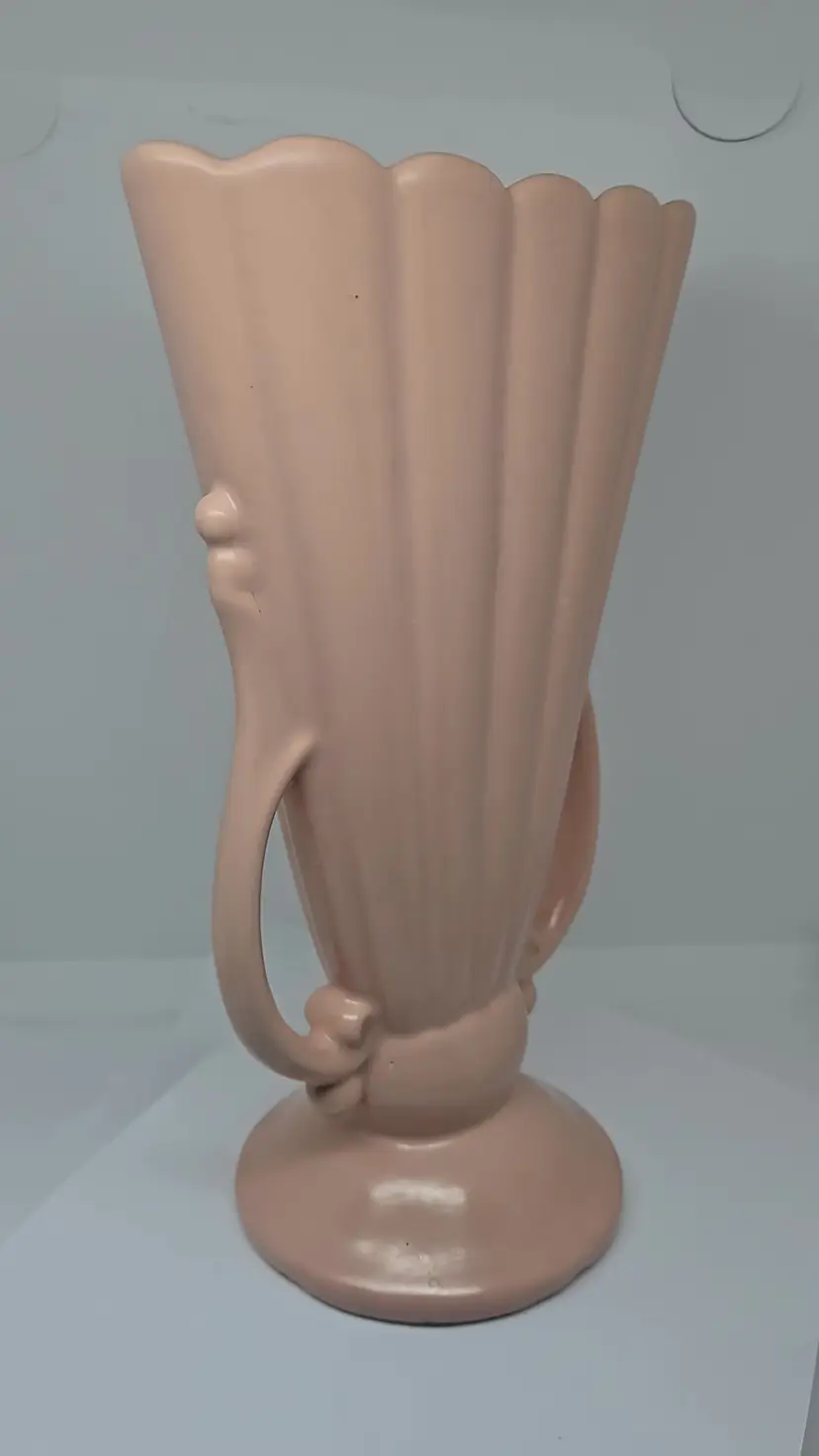 Vintage Rumrill Art Deco Fan Vase, J17 USA, 1933-1938