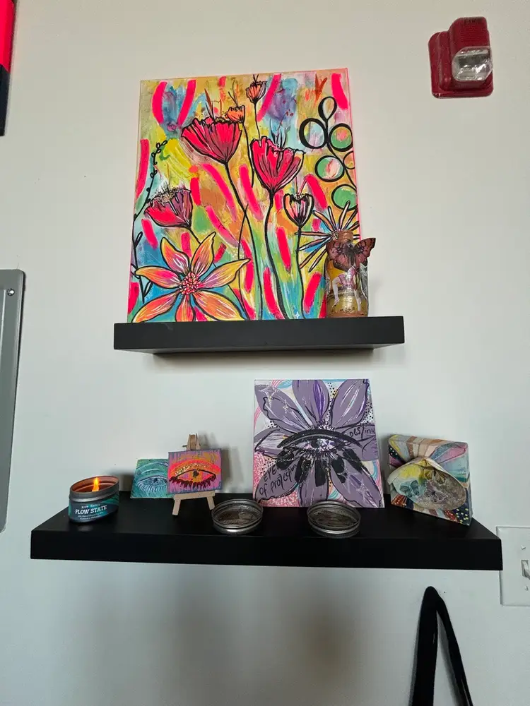 Vibrant Floral Neon Dream