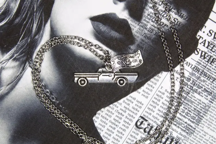 GETAWAY CAR Reputation Silver Charm Necklace