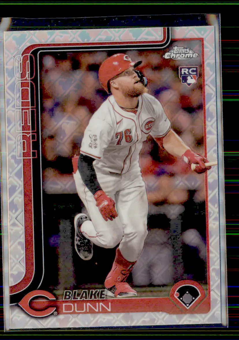 Blake Dunn 2025 Topps Chrome Logofractor #161 - Cincinnati Reds - (153-348)