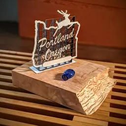 Solid Quilted Maple Wood Display Pedestal