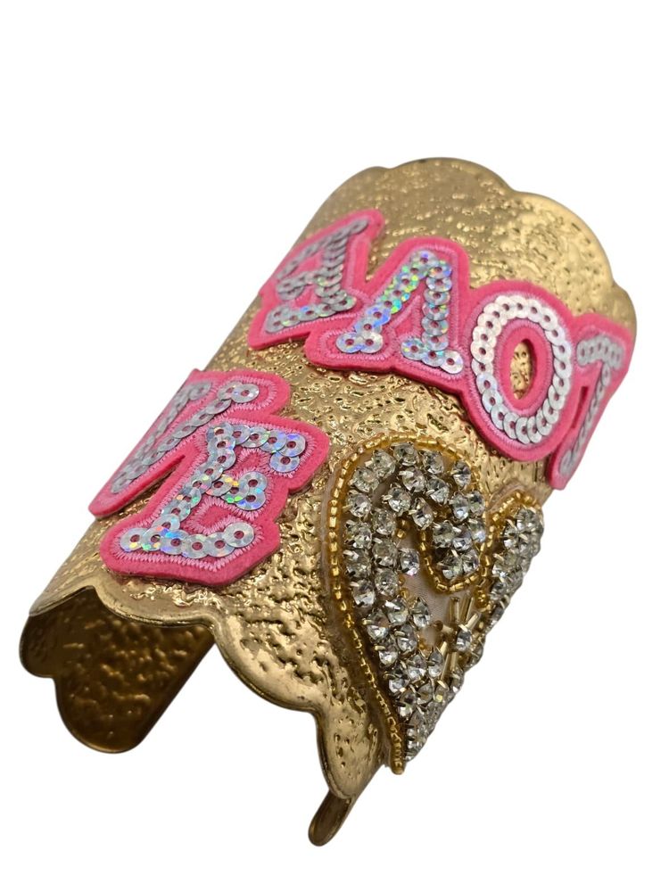 Vintage NOS Huge Love Julie Rubano Cuff Bracelet (A9078)