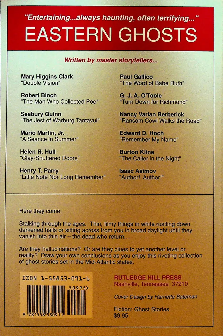 Eastern Ghosts SC Book American Ghosts Series