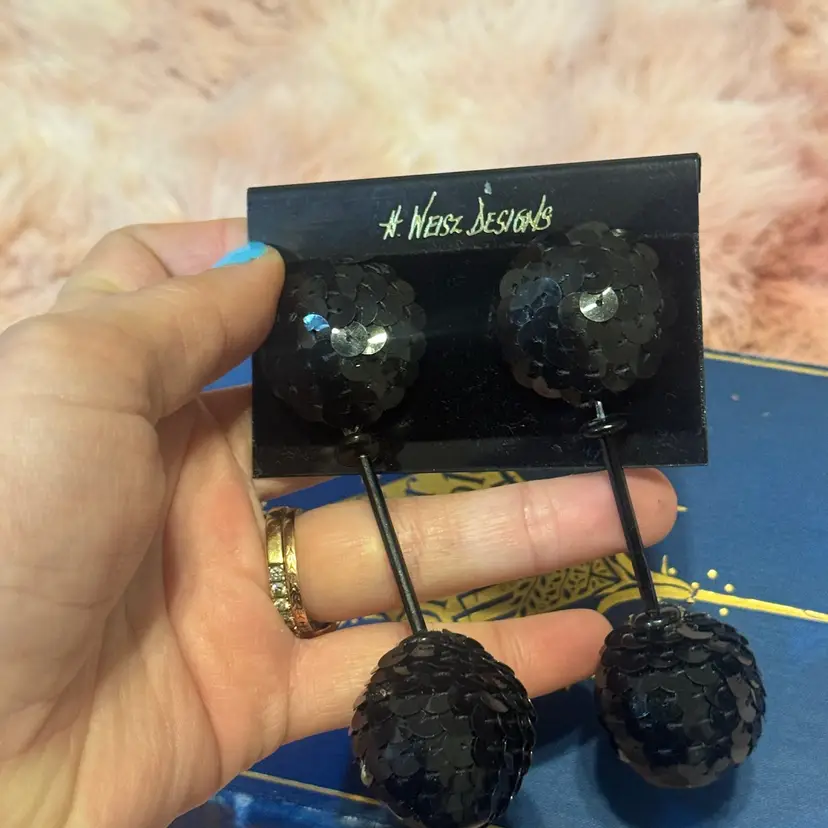 Vintage H Weisz Clip On Earrings