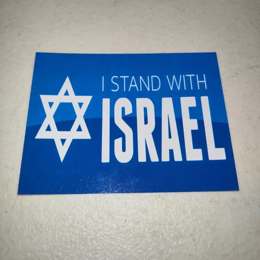 Lot Of 100 I Stand With Israel Stickers , Read Description