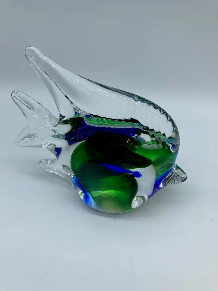 Blue and Green Glass Fish