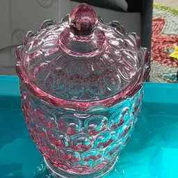Fenton Pink Sugar Bowl