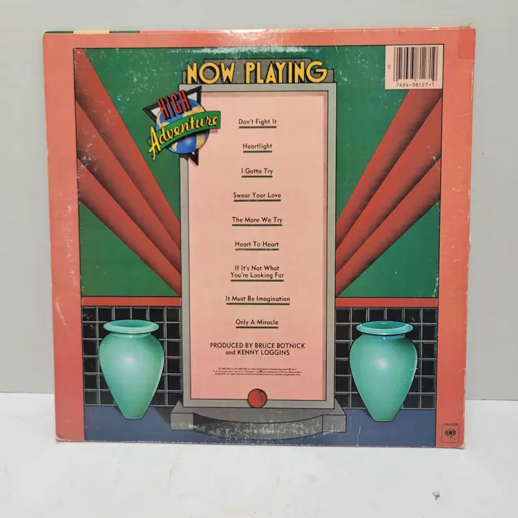 Vinyl Album Kenny Loggins High Adventure LP Vinyl Record Album 33rpm Untested