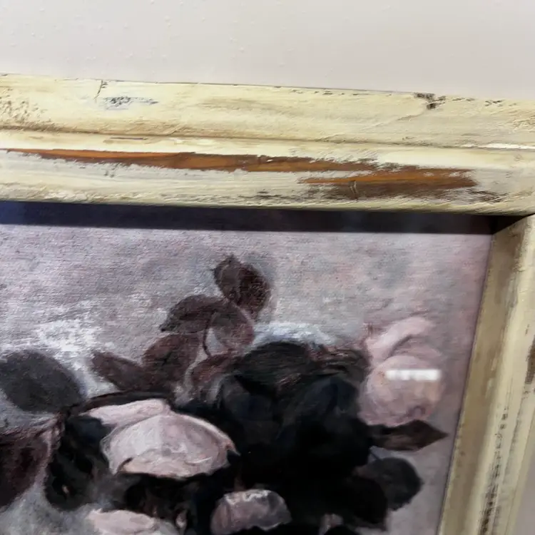 Made By Me Rustic  academia dark & moody Floral Wall Hanging 10x12