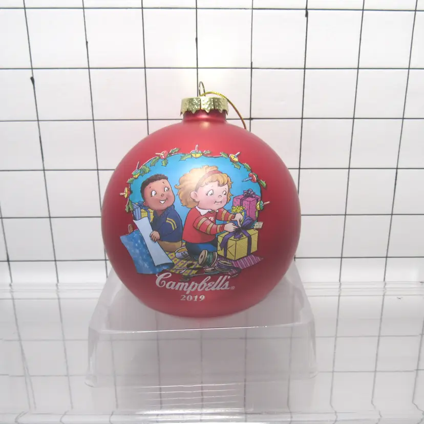 Campbell's Soup Kids 2019 Glass Christmas Ball Ornament 3"