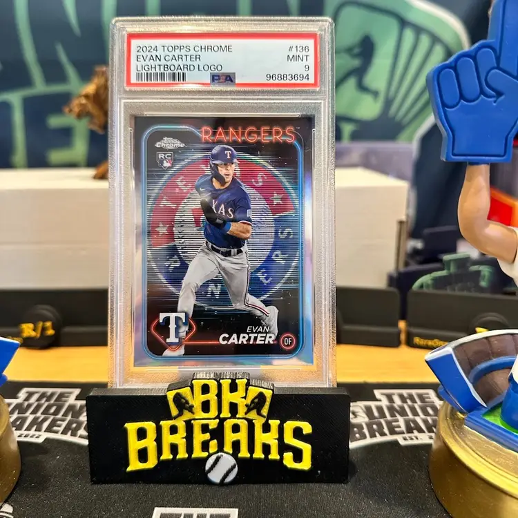 2024 Topps Chrome Evan Carter Lightboard SP