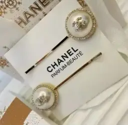 Gold-Tone Faux Pearl & Rhinestone Hair Pins