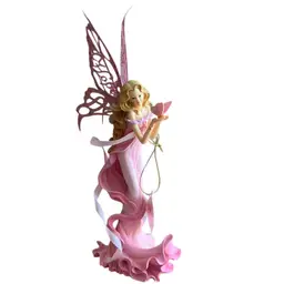 555. Gorgeous “Hope” The Hamilton Collection, Thomas Kinkade "Wings of Hope" Collection, featuring a pink-clad Fairies 🧚 Holding A Beautiful Pink Butterfly 🦋