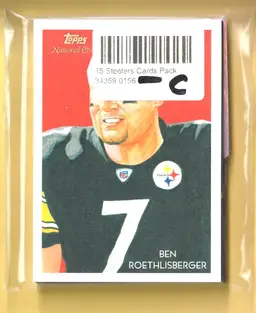 15 Card Pack C Pittsburgh Steelers Ben Roethlisberger