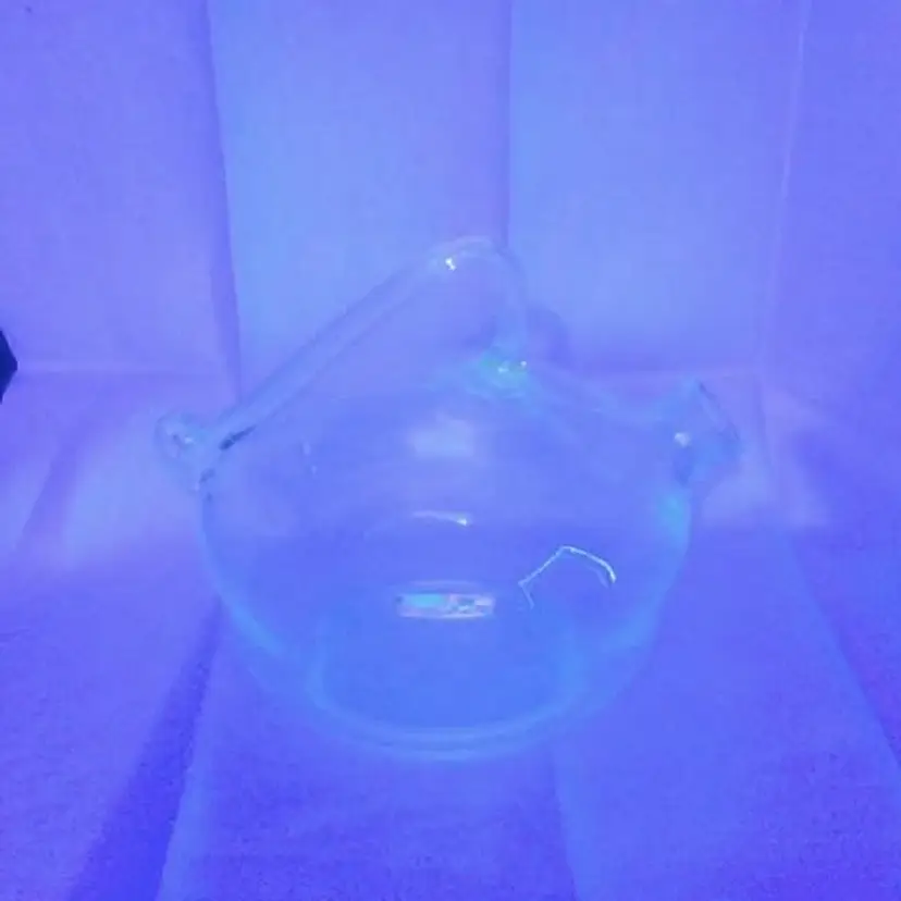 Vintage Yellow Glowy Glass  "After Dinner Drink Decanter"   $125