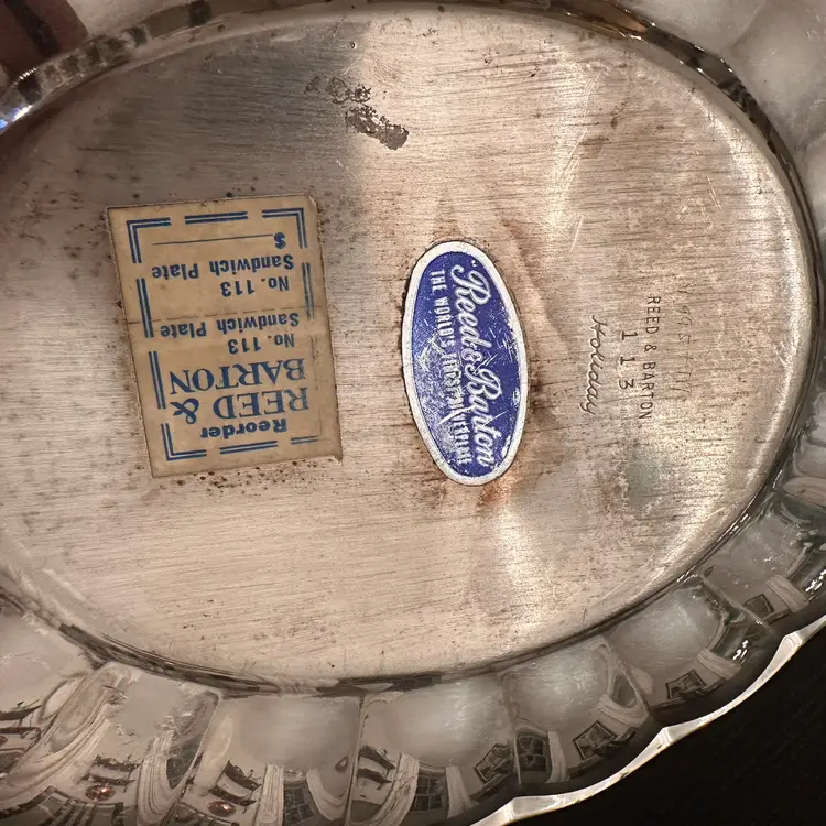 Reed&Barton Sandwich Plate