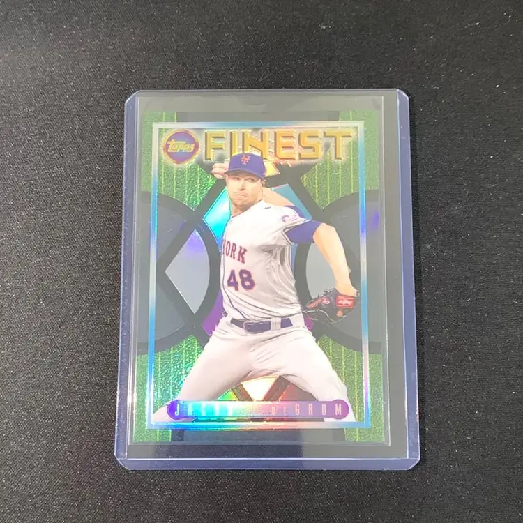 2022 Topps Finest Flashbacks Jacob Degrom Black /25 New York Mets