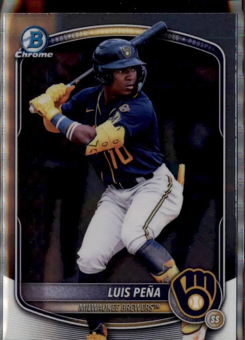 2025 Bowman Draft #BDC-105 Luis Peña Chrome - (138) - Milwaukee Brewers