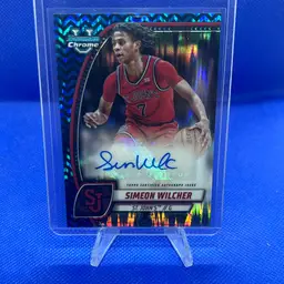 Simeon Wilcher 2024 Bowman Chrome U Blue Stealth Auto /100 St John’s