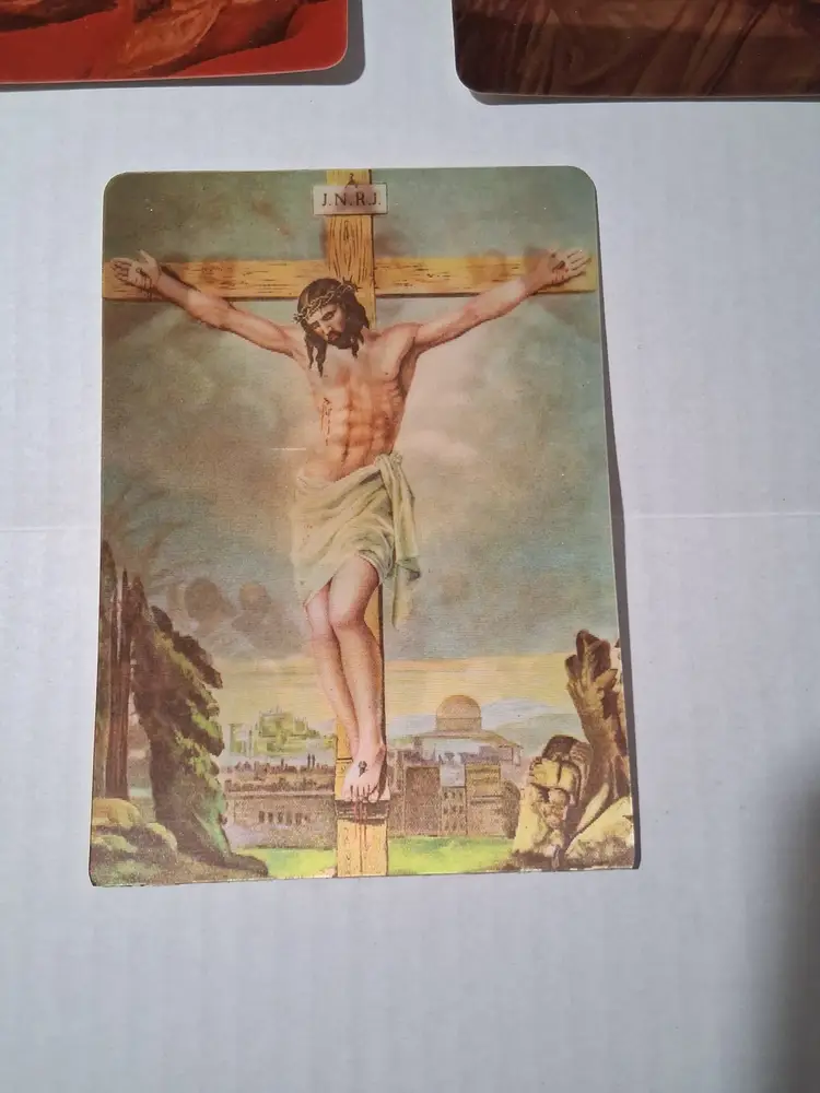 Vintage Multi Motion Collector Series Post Cards of Jesus ~ Lot of 3