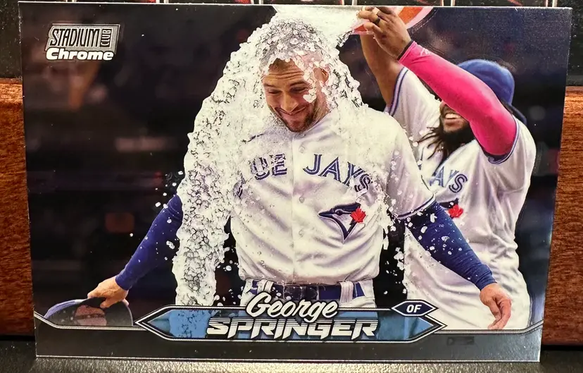 George Springer 2024 Stadium Club Chrome 282 Toronto Blue Jays