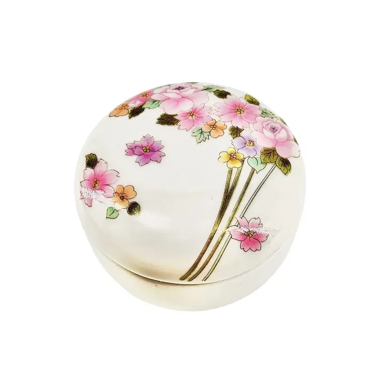 Vintage Trinket Box By Takahashi, San Francisco Porcelain  - Japan