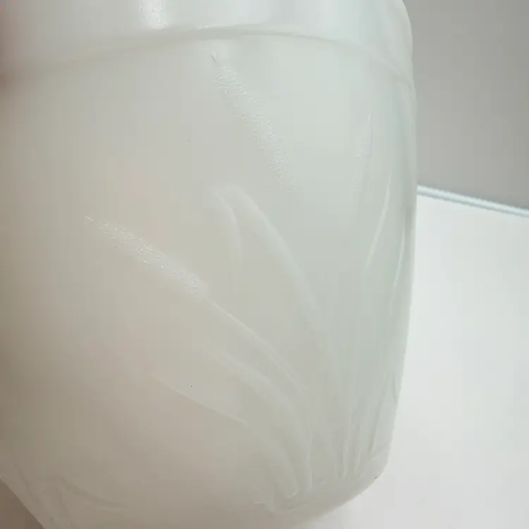 Hazel Atlas Milk Glass Cattail Pattern Mixing Bowl