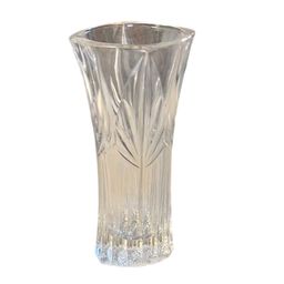 Princess House Lead Crystal Cut Bud Vase Square Top 6 1/2” Tall