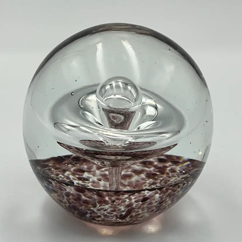 Klement International Art Glass Paperweight