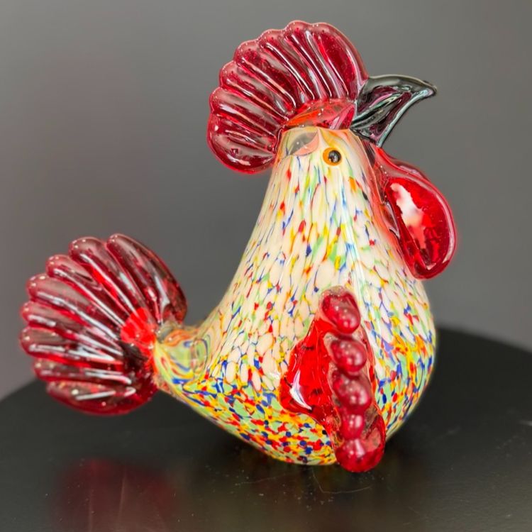 Confetti Glass Chicken 🐓