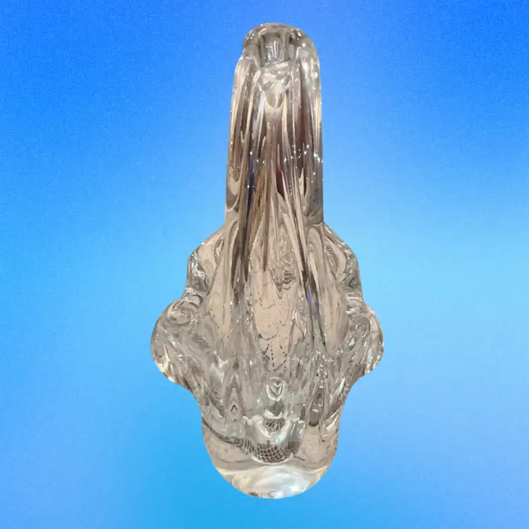 Czech Crystal Glass Basket