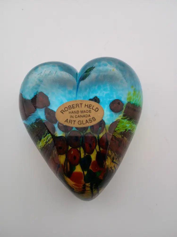Robert Held "California poppy" paperweight